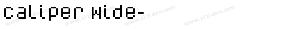 Caliper Wide字体转换